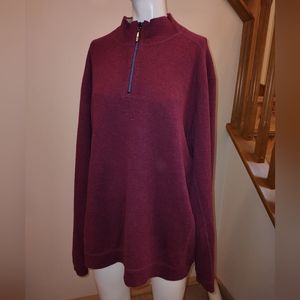 TOMMY Bahama reversible quarter zip long sleeve shirt